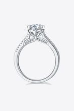 Load image into Gallery viewer, 1 Carat Moissanite 925 Sterling Silver Side Stone Ring
