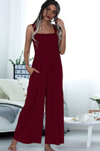 Load image into Gallery viewer, Square Neck Sleeveless Pocket Jumpsuit
