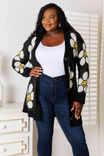 Load image into Gallery viewer, Double Take Floral Button Down Longline Cardigan
