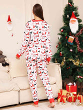 Load image into Gallery viewer, Full Size Reindeer Print Top and Pants Set - pjs
