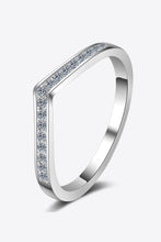 Load image into Gallery viewer, Minimalist Moissanite Rhodium-Plated Ring

