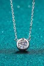 Load image into Gallery viewer, Moissanite Round Pendant Chain Necklace
