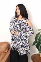 Load image into Gallery viewer, Sew In Love  Full Size Long Sleeve Flower Print Blouse
