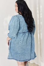 Load image into Gallery viewer, HEYSON Full Size Oversized Denim Babydoll Dress
