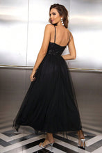 Load image into Gallery viewer, Spaghetti Strap Slit Mesh Dress hc
