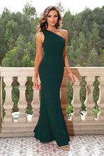 Load image into Gallery viewer, One-Shoulder Sleeveless Maxi Dress - hc
