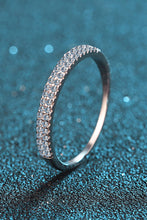 Load image into Gallery viewer, Moissanite 925 Sterling Silver Half-Eternity Ring
