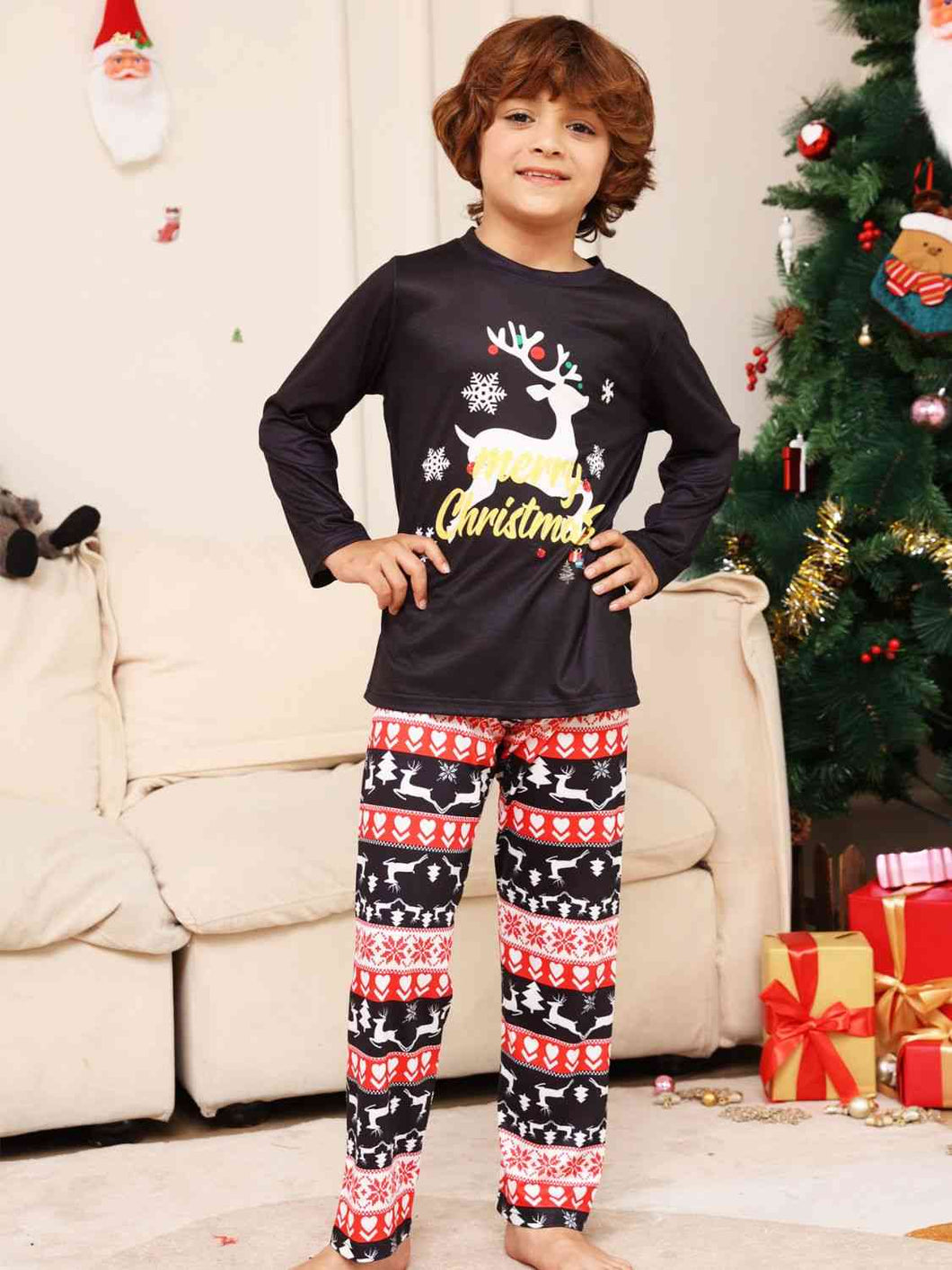 MERRY CHRISTMAS Graphic Top and Pants Set - pjs