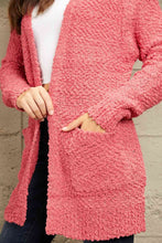 Load image into Gallery viewer, Zenana Falling For You Full Size Open Front Popcorn Cardigan
