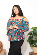 Load image into Gallery viewer, Sew In Love Full Size Floral Cold Shoulder Blouse
