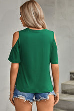 Load image into Gallery viewer, Tied Cutout Cold-Shoulder Top

