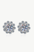 Load image into Gallery viewer, 1 Carat Moissanite Floral-Shaped Stud Earrings

