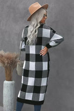 Load image into Gallery viewer, Buffalo Plaid Duster Cardigan
