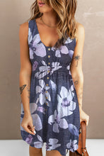 Load image into Gallery viewer, Sunflower Print Button Down Sleeveless Dress
