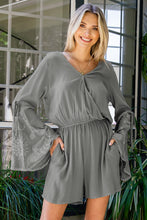 Load image into Gallery viewer, Surplice Neck Flare Sleeve Romper
