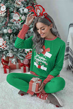 Load image into Gallery viewer, Full Size MERRY CHRISTMAS Graphic Top and Pants Lounge Set - pjs
