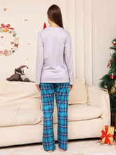 Load image into Gallery viewer, Full Size Rudolph Graphic Long Sleeve Top and Plaid Pants Set
