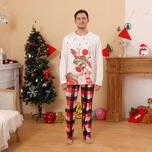 Load image into Gallery viewer, Men Reindeer Top and Plaid Pants Set - pjs
