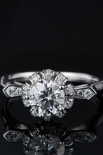 Load image into Gallery viewer, 1 Carat Moissanite 925 Sterling Silver Ring
