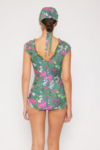 Load image into Gallery viewer, Marina West Swim Bring Me Flowers V-Neck One Piece Swimsuit In Sage
