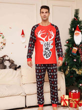 Load image into Gallery viewer, Full Size Reindeer Graphic Top and Pants Set - oh deer
