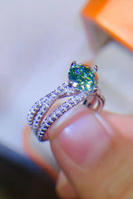 Load image into Gallery viewer, 1 Carat Moissanite Contrast 925 Sterling Silver Ring
