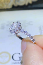 Load image into Gallery viewer, 2 Carat Moissanite 925 Sterling Silver Halo Ring
