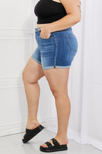 Load image into Gallery viewer, Kancan Full Size High Rise Medium Stone Wash Denim Shorts
