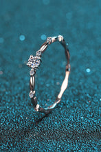 Load image into Gallery viewer, Moissanite 925 Sterling Silver Rhodium-Plated Ring
