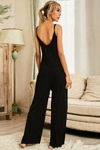 Load image into Gallery viewer, Scoop Neck Spaghetti Strap Jumpsuit with Pockets
