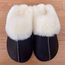 Load image into Gallery viewer, Faux Suede Center Seam Slippers
