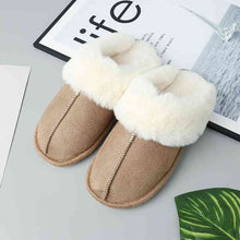 Load image into Gallery viewer, Faux Suede Center Seam Slippers
