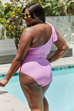 Load image into Gallery viewer, Marina West Swim Vacay Mode One Shoulder Swimsuit in Carnation Pink
