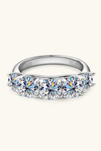 Load image into Gallery viewer, 1 Carat Moissanite 925 Sterling Silver Half-Eternity Ring
