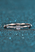 Load image into Gallery viewer, Moissanite 925 Sterling Silver Rhodium-Plated Ring
