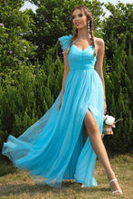 Load image into Gallery viewer, Asymmetrical Ruched Slit Dress - hc

