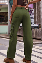 Load image into Gallery viewer, Buttoned Loose Fit Jeans with Pockets

