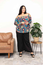 Load image into Gallery viewer, Sew In Love Full Size Floral Cold Shoulder Blouse
