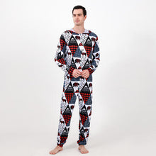 Load image into Gallery viewer, Men Printed Hooded Jumpsuit - pjs
