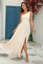 Load image into Gallery viewer, One-Shoulder Split Maxi Dress - hc
