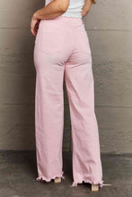 Load image into Gallery viewer, RISEN Raelene Full Size High Waist Wide Leg Jeans in Light Pink
