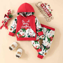 Load image into Gallery viewer, MERRY CHRISTMAS Hoodie and Pants Set - pjs
