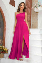 Load image into Gallery viewer, One-Shoulder Split Maxi Dress - hc
