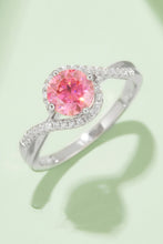 Load image into Gallery viewer, 1 Carat Moissanite Contrast 925 Sterling Silver Ring
