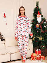 Load image into Gallery viewer, Full Size Reindeer Print Top and Pants Set - pjs
