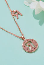 Load image into Gallery viewer, Moissanite K to T Pendant Necklace
