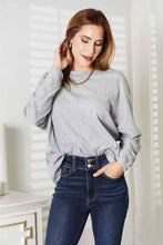 Load image into Gallery viewer, Double Take Seam Detail Round Neck Long Sleeve Top
