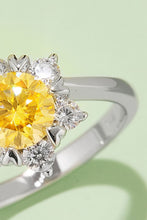 Load image into Gallery viewer, 1 Carat Moissanite 925 Sterling Silver Cluster Ring
