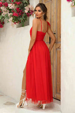Load image into Gallery viewer, Asymmetrical Ruched Slit Dress - hc
