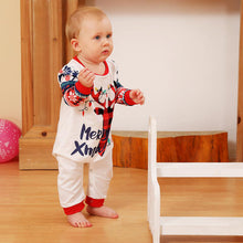 Load image into Gallery viewer, Baby MERRY XMAS Reindeer Graphic Jumpsuit - pjs
